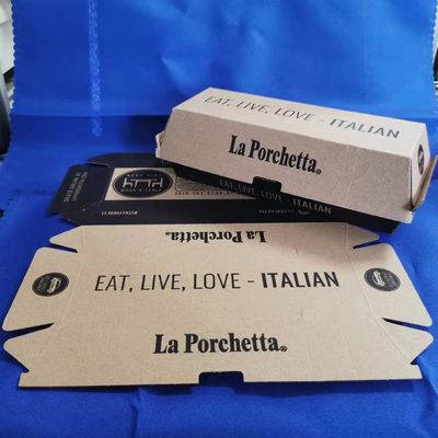 qualidade  Pizza Packaging Paper Packaging Box Featuring Gravure Printing Surface Handling Constructed from Paper Suitable for Food Industry Packaging fábrica