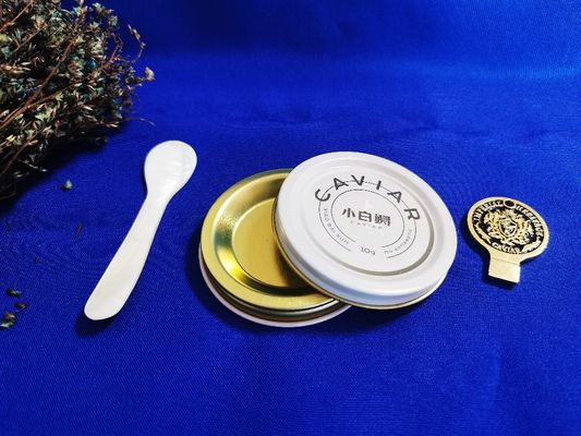 0.28mm Grado Alimentar Lata de Caviar Embalagem de vácuo Lata de 10g com impressão