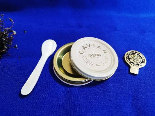 0.28mm Grado Alimentar Lata de Caviar Embalagem de vácuo Lata de 10g com impressão