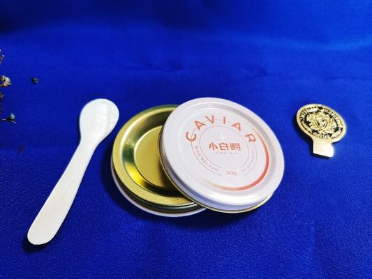 0.28mm Grado Alimentar Lata de Caviar Embalagem de vácuo Lata de 10g com impressão