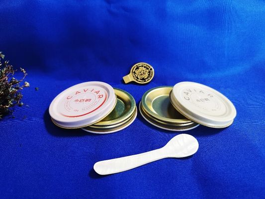 0.28mm Grado Alimentar Lata de Caviar Embalagem de vácuo Lata de 10g com impressão