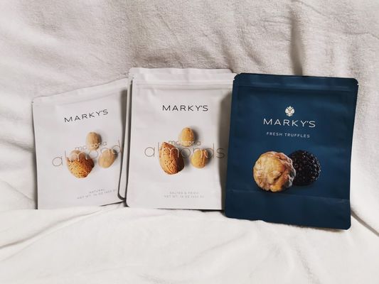 Sacos de plástico com impressão UV para embalagens de trufas e cogumelos