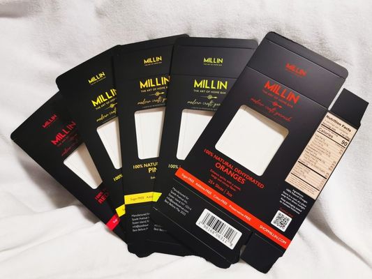 Opções de flauta B e flauta E Caixa de embalagem de papel personalizada com superfície de verniz fosco Perfeito para soluções de embalagem ecológicas