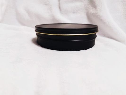 Embalagem de qualidade alimentar 500 ml com preto fosco dentro de ouro