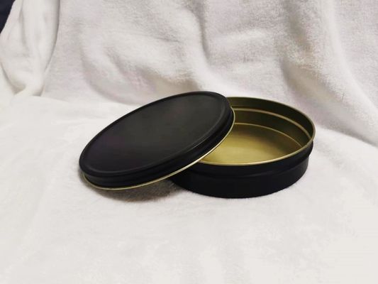 Embalagem de qualidade alimentar 500 ml com preto fosco dentro de ouro