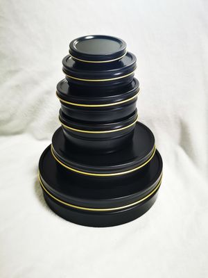 Embalagem de qualidade alimentar 1000 ml/g 1 kg com preto fosco dentro de ouro