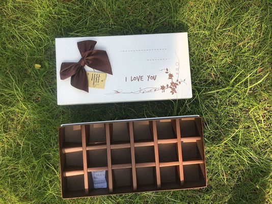 Caixa de presente de papel rígido e vazio personalizada Caixa de presente de chocolate embalagem para festival