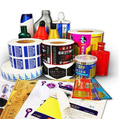 Vinyl resistente à água adesivos comerciais Logotipo impresso com papel / PVC / material de animais de estimação
