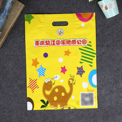 Material LDPE Sacos de plástico impressos sob medida, Sacos de manuseio perforados reforçados