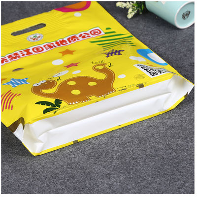 Material LDPE Sacos de plástico impressos sob medida, Sacos de manuseio perforados reforçados