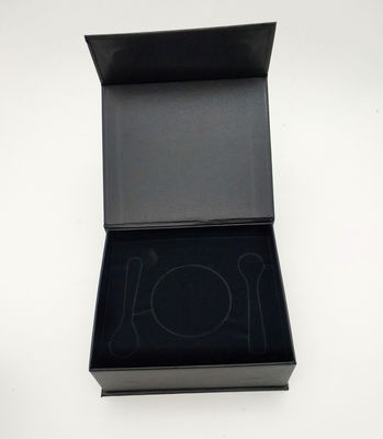 Conjunto de presentes de caviar de papel rígido de forma de livro com bandeja interna de esponja