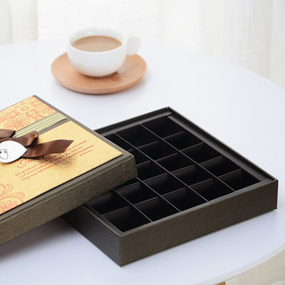 Elegante caixa de chocolate de cartão de luxo