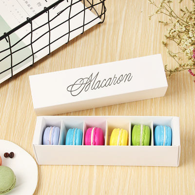 Caixa de embalagem de alimentos de impressão flexível com tampa aberta Eco-friendly For Macaron