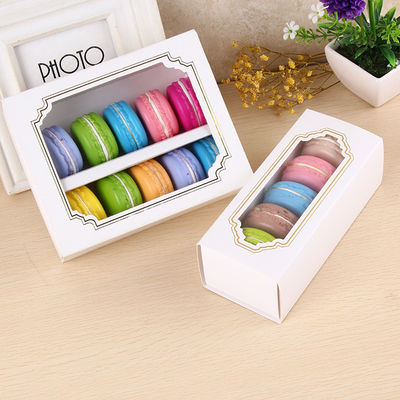 Caixa de embalagem de macarrão personalizada com janela clara 15,7x12,8x5,8cm