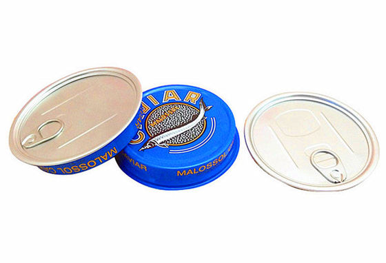 3.5oz 7oz Ring Pull Caviar Container de embalagem, Alumínio Caviar Caixa de lata