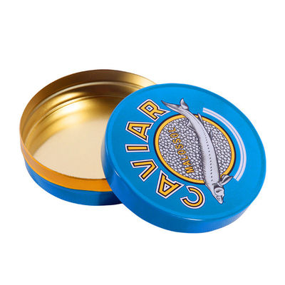125g 250g Caviar Embalagem Caixa de Lata Canela Cor Personalizada ISO 9001 aprovado