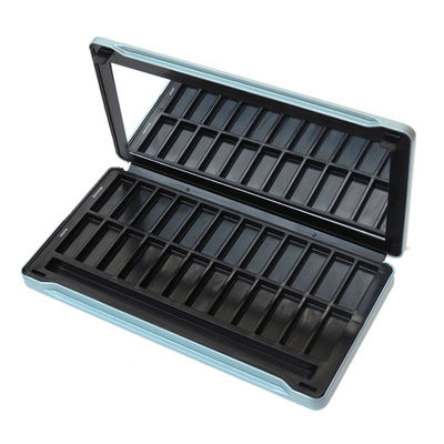 Containers de estanho retangulares, caixa de estanho cosmético para paleta de sombra de olhos