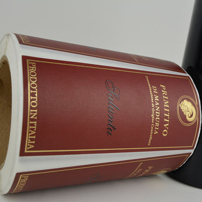 Etiquetas personalizadas de garrafas de vinho impressíveis Tamanho personalizado ISO 9001 aprovado