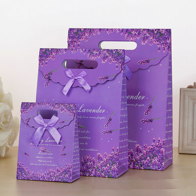 Sacos de presente de papel impresso sob medida com fecho de velcro