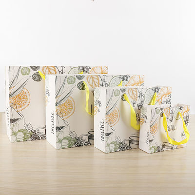 Bolsas de papel de compras de varejo exclusivas impressas para embalagem de presentes