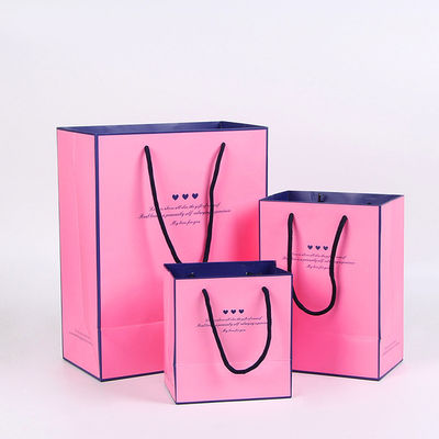 Bolsas de papel personalizadas, bolsas de papel personalizadas com alça de fita.
