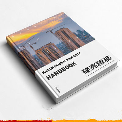 Impressão profissional de folhetos em cores completas Livro de capa dura com SPOT UV