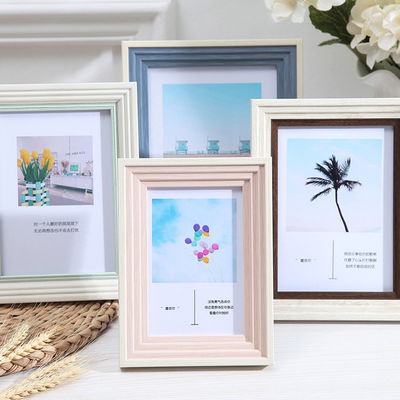Porta-sinal de quadro fotográfico personalizado impermeável 3 cores, montado na parede / suporte de mesa