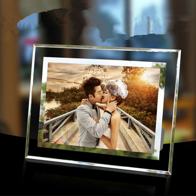 Quadros fotográficos de vidro retangular com 12 cores disponíveis