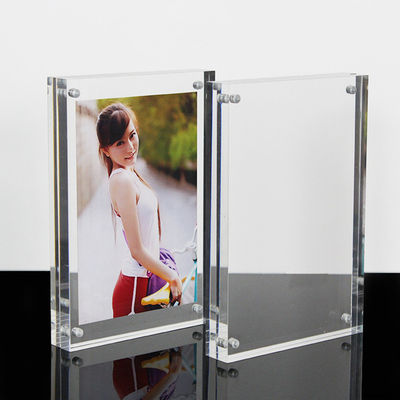 Quadro fotográfico magnético personalizado de alta transparência Material acrílico com dois lados