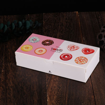 Caixa de embalagem de donuts, pão com gaveta, caixa de embalagem de snacks reciclada.