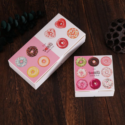 Caixa de embalagem de donuts, pão com gaveta, caixa de embalagem de snacks reciclada.