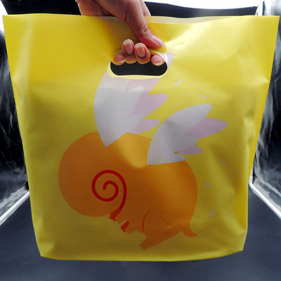 Sacos de plástico com mangas, sacos de plástico cortados para compras.