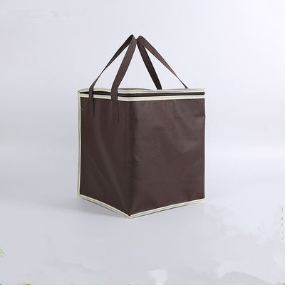 OEM Soft Insulated Cooler Bag 4 Size Brown Insulated Bag Stock Disponível