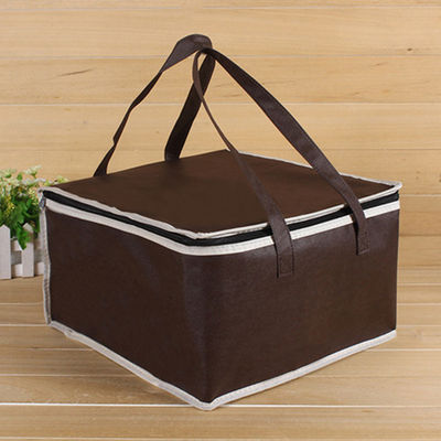 OEM Soft Insulated Cooler Bag 4 Size Brown Insulated Bag Stock Disponível