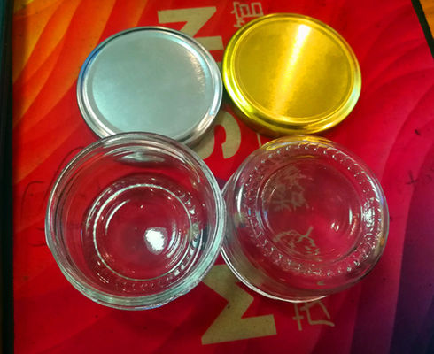 Garrafa de embalagem de caviar de vidro de alta transparência 50 a 60 gramas aprovada pela FDA