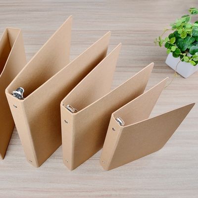 Revestimento UV A6 A5 Cartão de arquivos de papel Kraft com anel ligado