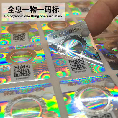 Rótulo anti-falsificação de eletrônicos com código QR à prova d'água