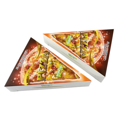 Caixa de embalagem de alimentos em papel PE laminado por dentro para pizza slice