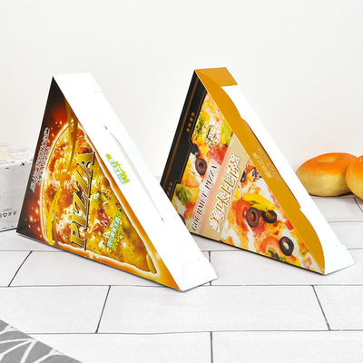 Caixa de embalagem de alimentos em papel PE laminado por dentro para pizza slice